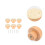 6Sets Rattan Knoppen Voor Laden Meubels Wit Boho 3