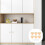 6Sets Rattan Knoppen Voor Laden Meubels Wit Boho 4