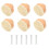 6Sets Rattan Knoppen Voor Laden Meubels Wit Boho 6