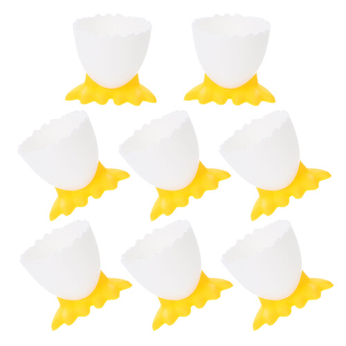 8Stk Eierbecher Cartoon Eierhalter Stabile Für Gekochte Eier