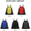 Basketball Gym Bag Foldable Sackpack Drawstring Backpack With Double-Side Mesh Pockets Unisex Soccer Bag 2