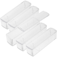 5Stk Transparente Stamperbox Aus ABS Kunststoff, Rechteckig, Büro