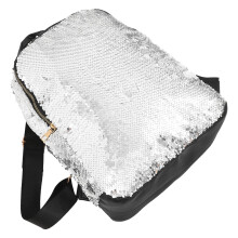 Fashion Pailletten PU Rucksack Reisetasche Einkaufstasche Damen
