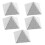 5 Snowboard-Einstiegs-Matte 1,20x1,20x1,00 Cm Silber 1