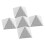 5 Snowboard-Einstiegs-Matte 1,20x1,20x1,00 Cm Silber 9
