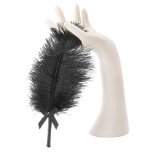 SM Flirting Feather Foreplay Ostrich Feather Teaser Tickler For Couples Flirting Tool, Soft Light Ostrich Feather