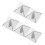 5 Snowboard-Einstiegs-Matte 1,20x1,20x1,00 Cm Silber 8