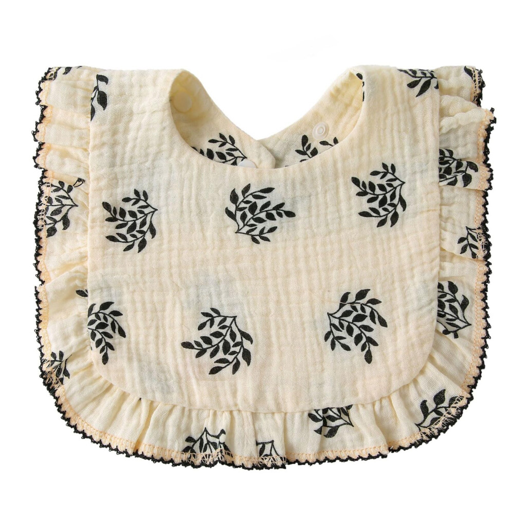 Baby Bibs For Eating And Teething Newborns Drool Bib 4-Layer Saliva Towel Cartoon Print Waterweed