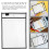 20 Herbruikbare Whiteboard Pocket Sleeves Transparante Plastic 10