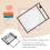 20 Herbruikbare Whiteboard Pocket Sleeves Transparante Plastic 8