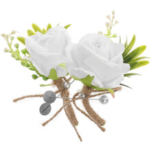 6 Stuks Bruiloft Bruidspaar Corsages Bruidsroos Boutonnières