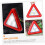 Car Led Light Sign Warning Triangle Reflective Triangle For Driveway Safety Orange 4