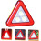 Car Led Light Sign Warning Triangle Reflective Triangle For Driveway Safety Orange 2