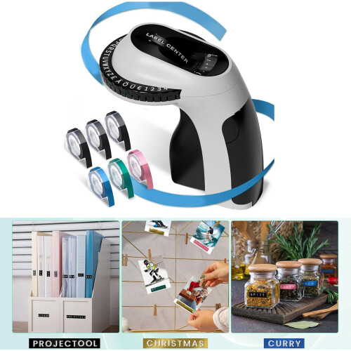 Embossing Machine Handheld Labeling Device Portable Embossing Tool For Labels 2