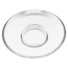 2pc Glass Tea Saucers Heat Resistant Snack Storage Dish For Kitchen Tableware Clear Glass Saucers Set