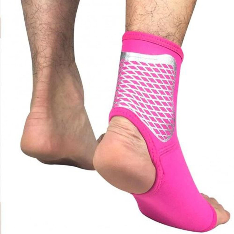 Ankle Support Ankle Sprain Brace Foot Support Bandage Achilles Tendon Strap Guard Protector Rose XL