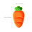 1 Set Karotten-Kinder Geschirr Mit Teller, , Gabel, 8