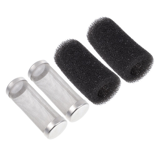 2 Sets Aquariumfilter Abdeckung Einlass Auslass Schutzgitter