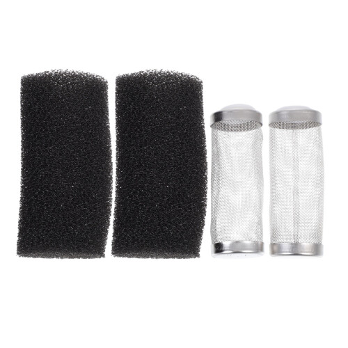 2 Sets Aquariumfilter Abdeckung Einlass Auslass Schutzgitter 1