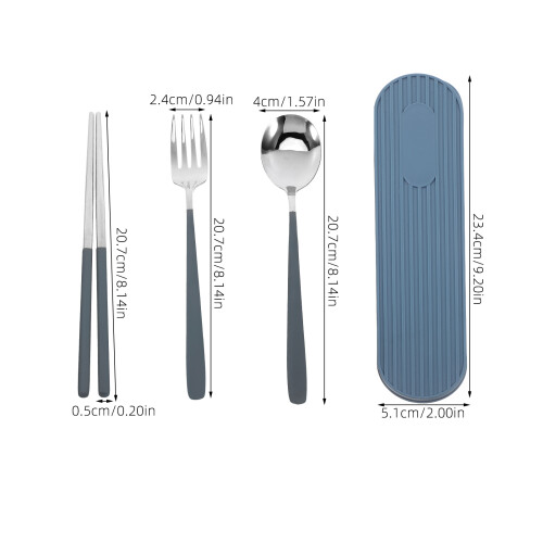 1 Set Tragbares Reisebesteck Mit Etui Aus 1