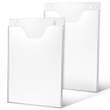 2 Mail Organizer Wandmagazin Halter Acryl Vertikal A4