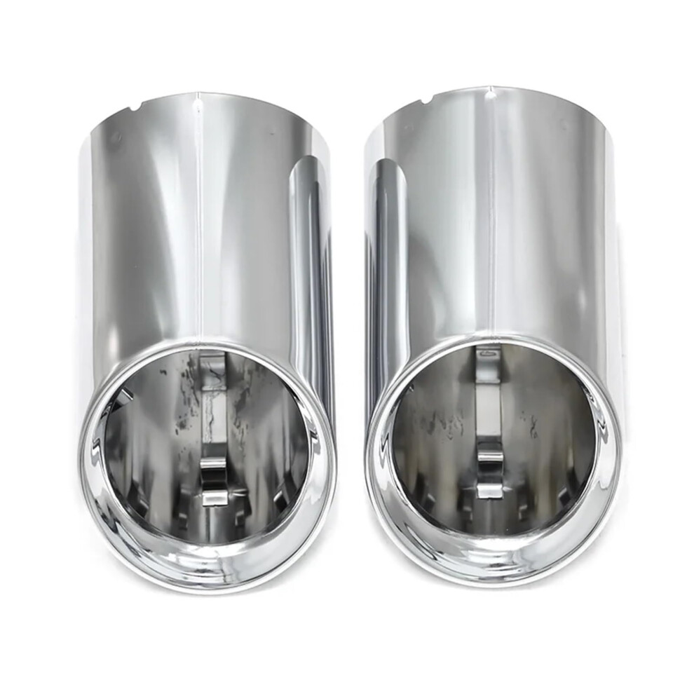 Stainless Steel Exhaust Tailtip Cover Round Tailtip Cover For Bmw G20 G21 G22 G23 G26 320I 330I 420I 425I 430I Silver 9393856319114