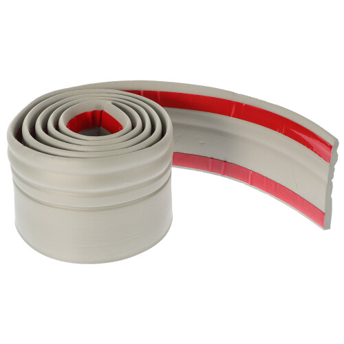 Zelfklevende Plintstrips Wandsticker Randlijn Grijs