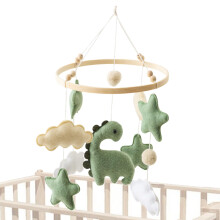 Mobile Bed Bell Kindergarten Soft Crib Mobile Toy Breathable Cloud Shapes Soothing For Boys And Girls