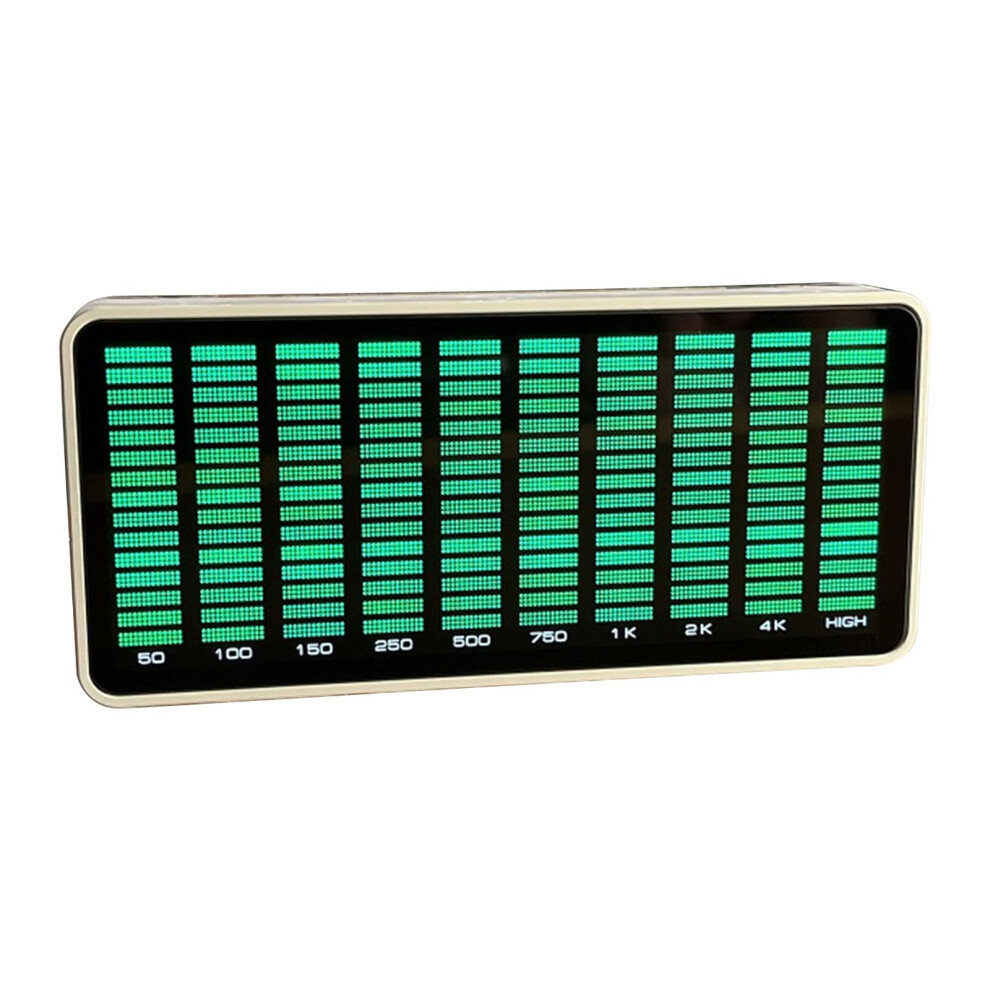Ak1016 Music Meter Led Spectrum Display Music Meter Level Indicator Light Rhythm Analyzer Emerald Green 9393856320394
