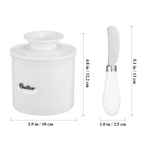 Keramik Butterdose 500 Ml Mit Schneidewerkzeug 1