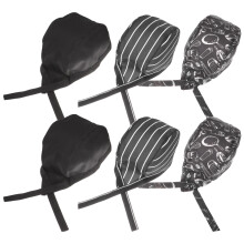 6Pcs Assorted Color Cotton Chef Hats Unisex Cooking Kitchen Caps