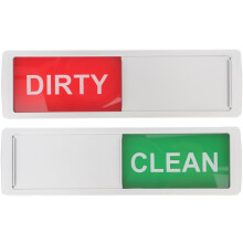 2Stk Reinigungstipp Magnet Aufkleber Pinnwand Sauber Schmutzig Schild