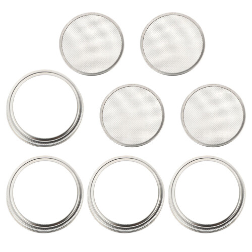 4Stk Sprossenglas Siebdeckel Für Einweckgläser