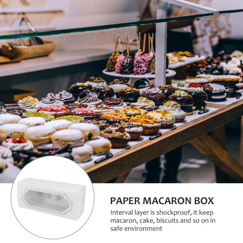 15 Back-Macarons-Box Mit 5 Sichtfenster Muffin-Verpackungsboxen 2