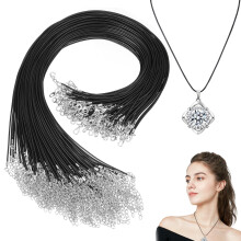 100Pièces Collier Noir Avec , Idéal DIY