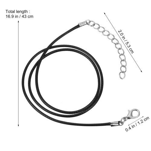 100Pièces Collier Noir Avec , Idéal DIY 1