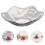 Plastik Obstmesser Mit Blumenmuster Snack Schale Grau 9