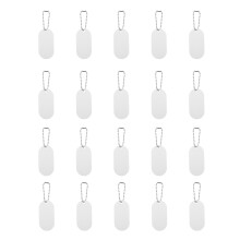 20 Dye Sublimatie Hanger Aluminium Sleutelhanger