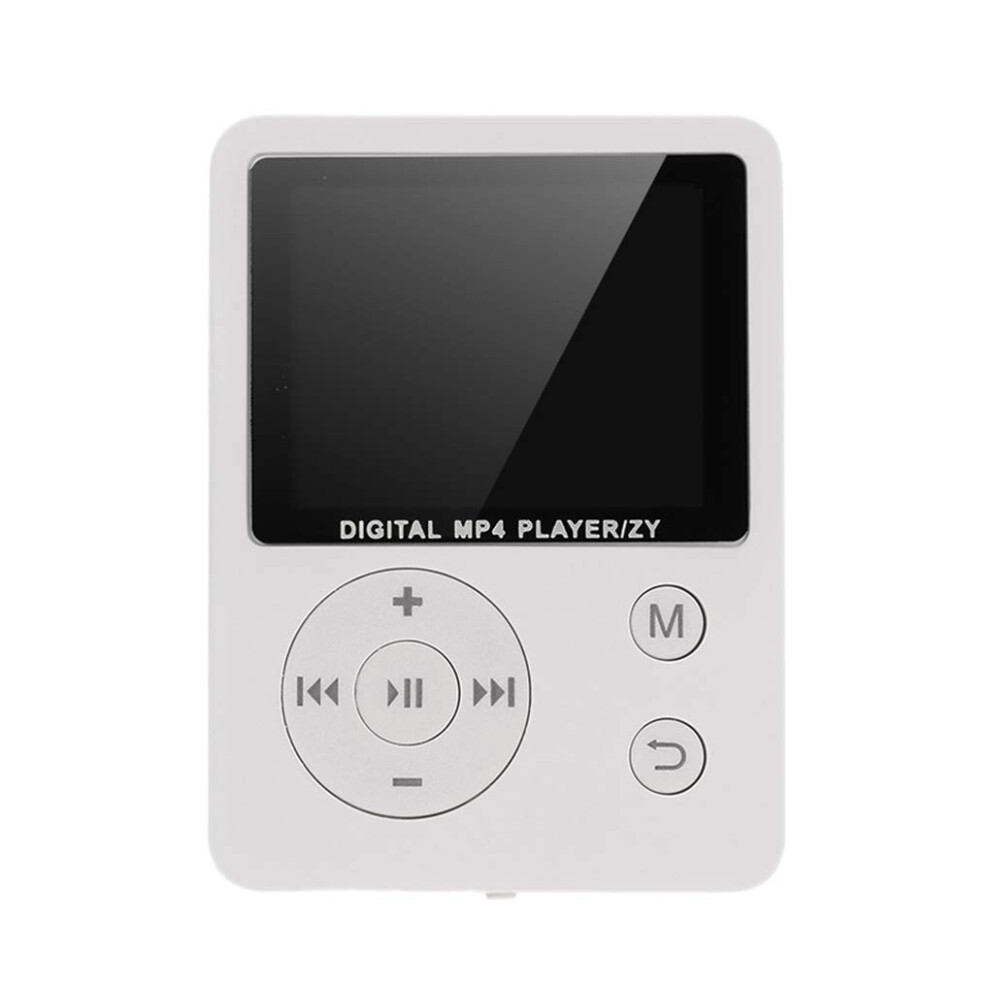 Mini Mp3 Player 3.5Mm Earphone Port Mp4 Player Fm Radio Audio Recording 1.8 Inch Tft Screen White 9393856321254