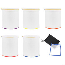 Reusable Mesh Bags for Herbal Extraction, Set of 5, 5-Gallon Bucket Compatible, Color-Coded Filtration Ratings