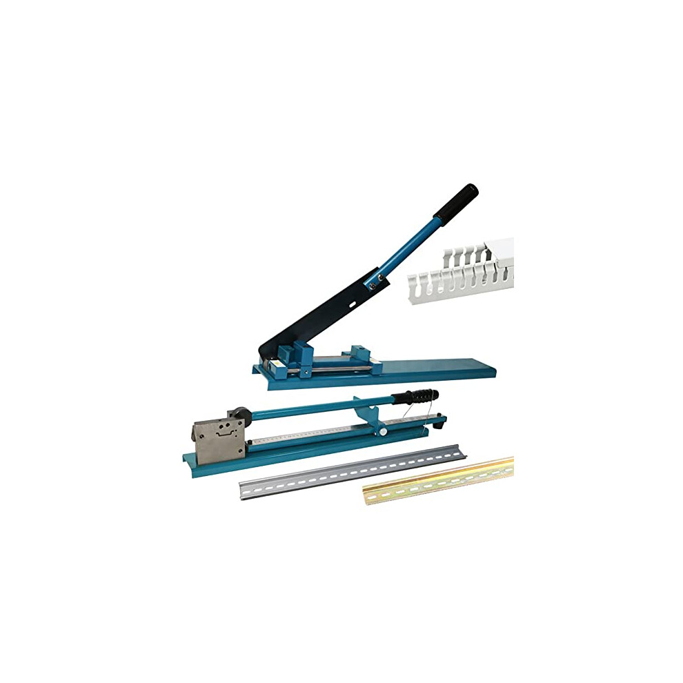 Manual Din Rail Cutter Tool, Double Groove, 50 Cm Ruler, Guide Rail Cutter For Slotted Aluminium, Bench Trunking Cutter 9016109391728
