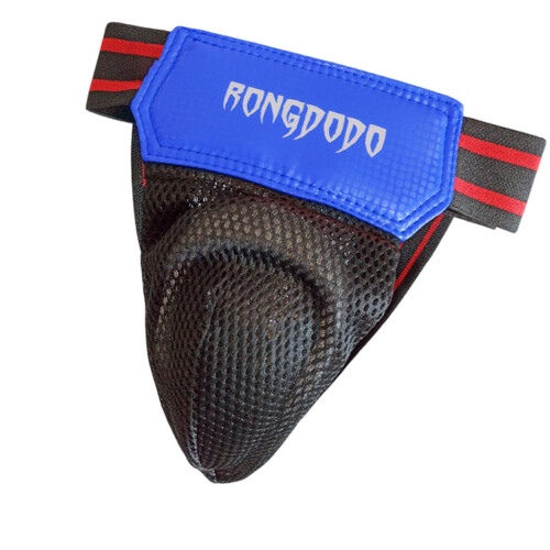Crotch Protector For Boxing And Kung Fu Sparring Blue Size L