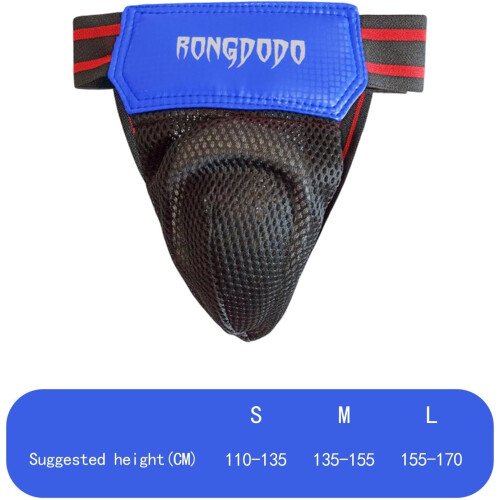 Crotch Protector For Boxing And Kung Fu Sparring Blue Size L 2