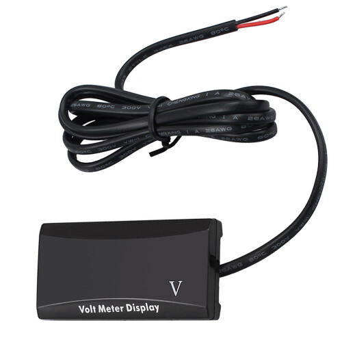 1Motorbikevoltmeter Rood Waterdicht Display, Weerbestendig
