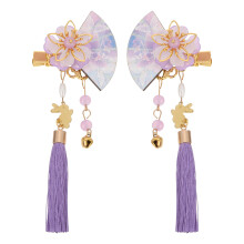 2Stk Japanische Fan Haarspange Mit Quaste – Haar