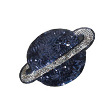 Wandering Planet Style Näh Patches Handbestickte Perlen Applikationen