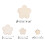 100Pièces Décor Bois Beige De Prunier Pour Scrapbooking Fêtes 2