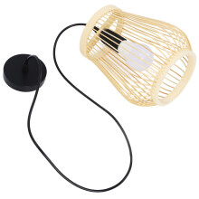 Geflochtene Pendelleuchte Hängelampe Retro Deckenleuchte