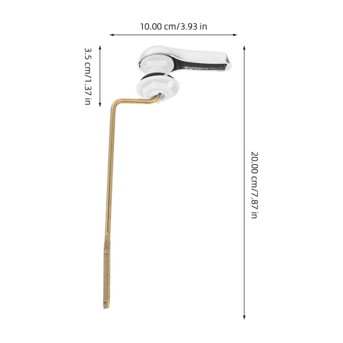 1 Set Toilettenzugstange Seitlich Mit Edelstahlkette 1