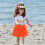 Hawaiian Set Mit Simulation Orange 5